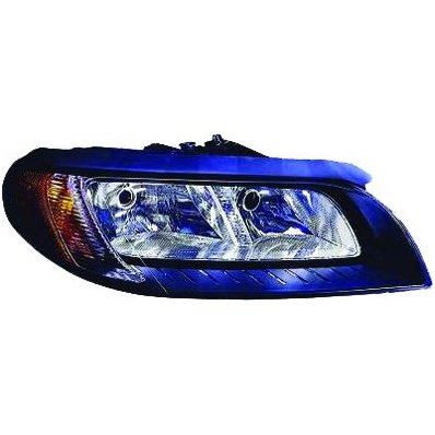 Proiettore nero per VOLVO S80 dal 2006 al 2013 lato destro passeggero Codice OEM 30796138