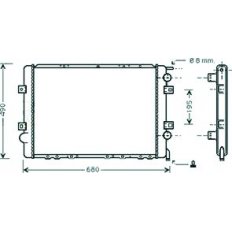 Radiatore acqua per RENAULT MASCOTT dal 1998 al 2004