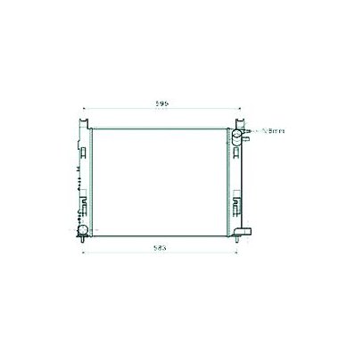 Radiatore acqua per RENAULT CAPTUR dal 2013 al 2017 Codice OEM 214100078R