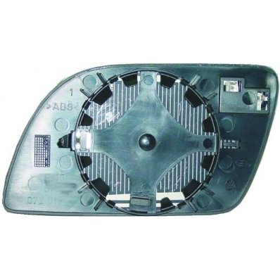 Piastra specchio retrovisore termica per VOLKSWAGEN POLO dal 2001 al 2005 lato destro passeggero Codice OEM 6Q0857522C