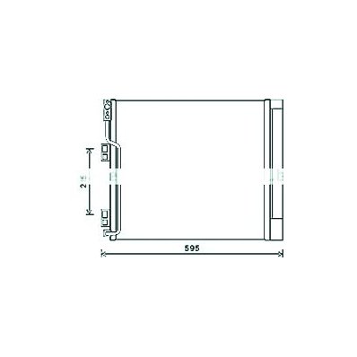 Condensatore per NISSAN NV 200 dal 2009 Codice OEM 92100-JX51A