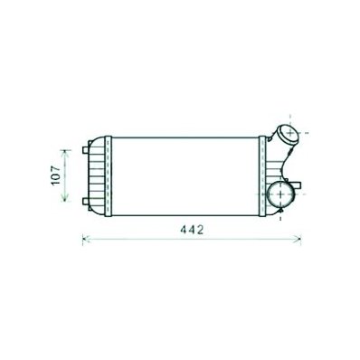 Intercooler per FORD C-MAX dal 2010 al 2015 Codice OEM 1692747