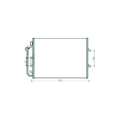 Condensatore per RENAULT TWINGO dal 2007 al 2011 Codice OEM 8200448252