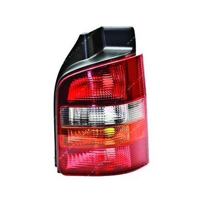 Fanale posteriore 2 porte arancio - rosso fondo nero per VOLKSWAGEN TRANSPORTER T5 dal 2003 al 2009 lato destro passeggero Codice OEM 7H5945096K