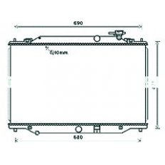Radiatore acqua per MAZDA CX-5 dal 2011 al 2016