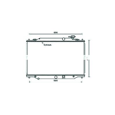 Radiatore acqua per MAZDA CX-5 dal 2011 al 2016 Codice OEM SH01-15-200A