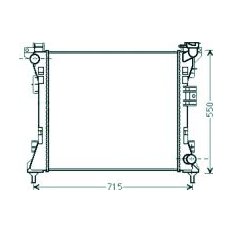 Radiatore acqua per CHRYSLER - DODGE VOYAGER dal 2007 al 2011