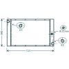 Radiatore acqua per BMW 5 E60 dal 2003 al 2007