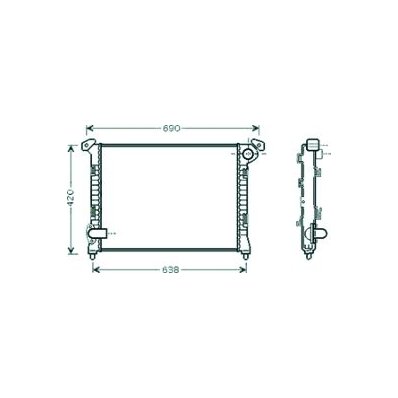 Radiatore acqua per MINI MINI dal 2001 al 2006 Codice OEM 1475550