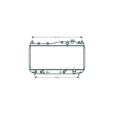 Radiatore acqua per HONDA CIVIC dal 2001 al 2003 Codice OEM 19010-PMM-A51