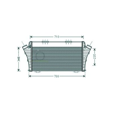 Intercooler per FIAT CROMA dal 2005 al 2007 Codice OEM 51749913