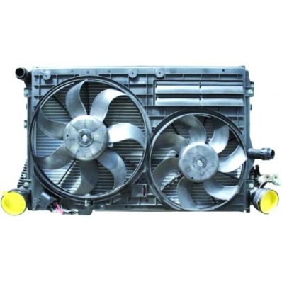 Modulo termico 2.0 TDI Rad. 1J0121251N Cond. 1K0820411 Int. 1K0145803A Vent. 1K0998455A per SKODA OCTAVIA dal 2004 al 2008