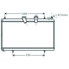 Radiatore acqua per PEUGEOT 407 dal 2004 al 2010