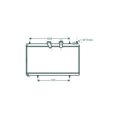 Radiatore acqua per PEUGEOT 407 dal 2004 al 2010 Codice OEM 1330J7
