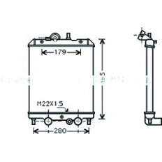 Radiatore acqua per PIAGGIO PORTER dal 1993 al 1997