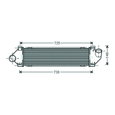 Intercooler per FORD S-MAX dal 2006 al 2010 Codice OEM 1382884