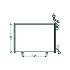 Condensatore per FORD FIESTA MK VI dal 2008 al 2012