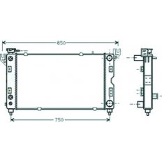 Radiatore acqua per CHRYSLER - DODGE VOYAGER dal 1996 al 2001