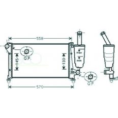 Radiatore acqua per FIAT PANDA dal 2003 al 2011