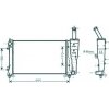 Radiatore acqua per FIAT PUNTO dal 2003 al 2011