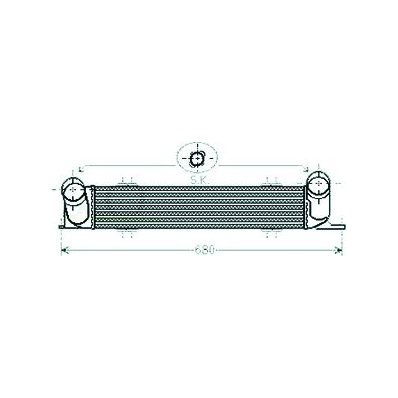 Intercooler per BMW 3 E90 dal 2005 al 2008 Codice OEM 17517524916