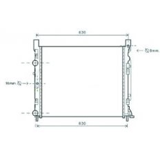 Radiatore acqua per RENAULT KANGOO dal 2013