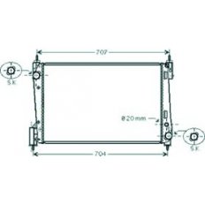 Radiatore acqua per OPEL CORSA D dal 2011 al 2014