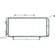 Radiatore acqua per CITROEN JUMPER dal 1994 al 2002