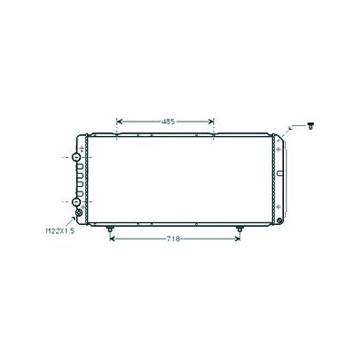 Radiatore acqua per CITROEN JUMPER dal 1994 al 2002 Codice OEM 1311521080