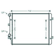 Radiatore acqua per VOLKSWAGEN TOURAN dal 2003 al 2006