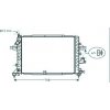 Radiatore acqua per OPEL ASTRA H dal 2004 al 2007