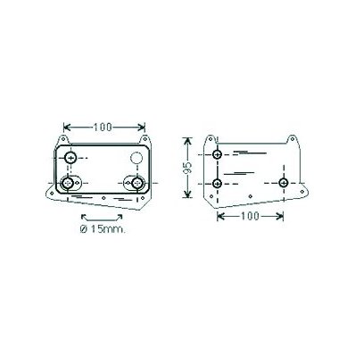 Radiatore olio per MERCEDES-BENZ E dal 1999 al 2002 Codice OEM 613-188-0101