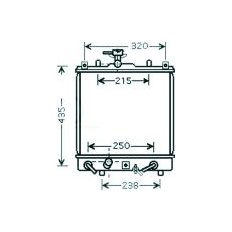 Radiatore acqua per SUZUKI IGNIS dal 2003 al 2008