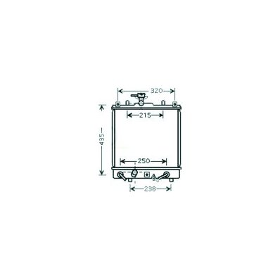 Radiatore acqua per SUZUKI IGNIS dal 2003 al 2008 Codice OEM 1770079C01