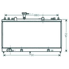 Radiatore acqua per MAZDA 6 dal 2002 al 2005