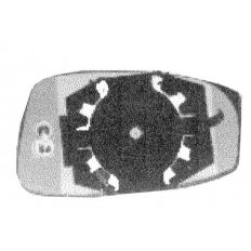 Piastra specchio retrovisore termica 11-03-08-09 per FIAT IDEA dal 2003 al 2012 lato destro passeggero