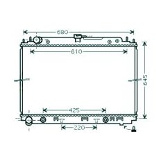 Radiatore acqua per NISSAN NAVARA dal 2010 al 2015