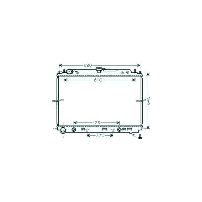 Radiatore acqua per NISSAN NAVARA dal 2010 al 2015 Codice OEM 21460EB31B