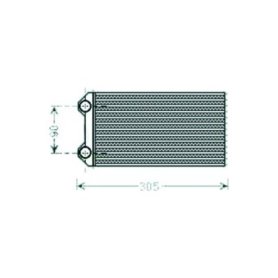 Scambiatore di calore per OPEL VIVARO dal 2001 al 2006 Codice OEM 4409453