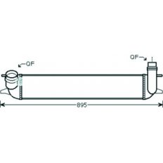 Intercooler per RENAULT LAGUNA dal 2007 al 2010