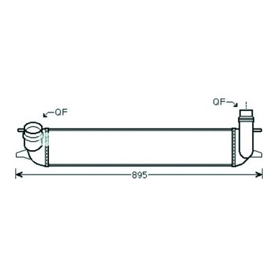 Intercooler per RENAULT LAGUNA dal 2007 al 2010 Codice OEM 144610001N