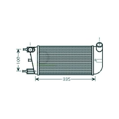 Intercooler per ABARTH 500 dal 2008 al 2015 Codice OEM 51787495