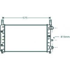 Radiatore acqua per FORD FIESTA MK III dal 1989 al 1995