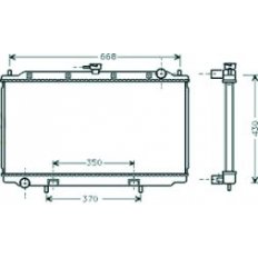 Radiatore acqua per NISSAN PRIMERA P11 dal 1996 al 1999