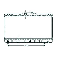 Radiatore acqua per TOYOTA COROLLA dal 1997 al 1999