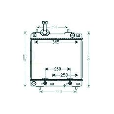 Radiatore acqua per SUZUKI ALTO dal 2009 al 2014