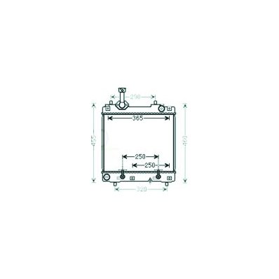 Radiatore acqua per NISSAN PIXO dal 2009 al 2013 Codice OEM 214004A00E