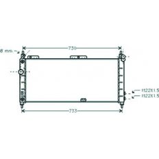 Radiatore acqua per OPEL CORSA B dal 1993 al 1997