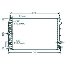 Radiatore acqua per FIAT CROMA dal 2005 al 2007