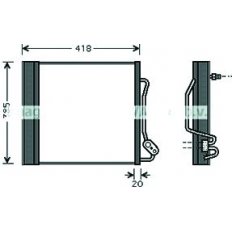 Condensatore per SMART FORTWO dal 2002 al 2007